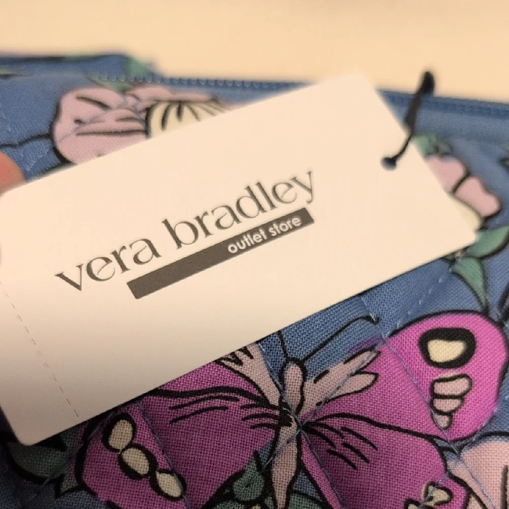 Vera Bradley Outlet Crossbody Laptop Bag in Wild Prairie